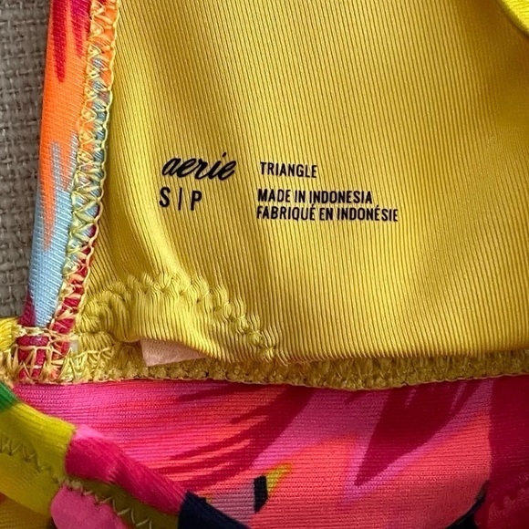 Aerie Ruffle Longline Bikini Swimsuit Top - Picture 3 of 4